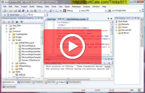 #011 Visual Studio Full Screen Options