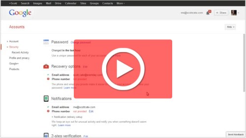 Revoke Authorized Sites that access your Google Account